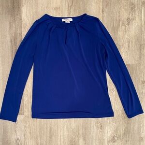LIZ CLAIBORNE petite blue top/size SP
